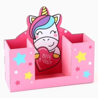 Органайзер для канцелярии &laquo;Верь в чудо!&raquo;, единорог