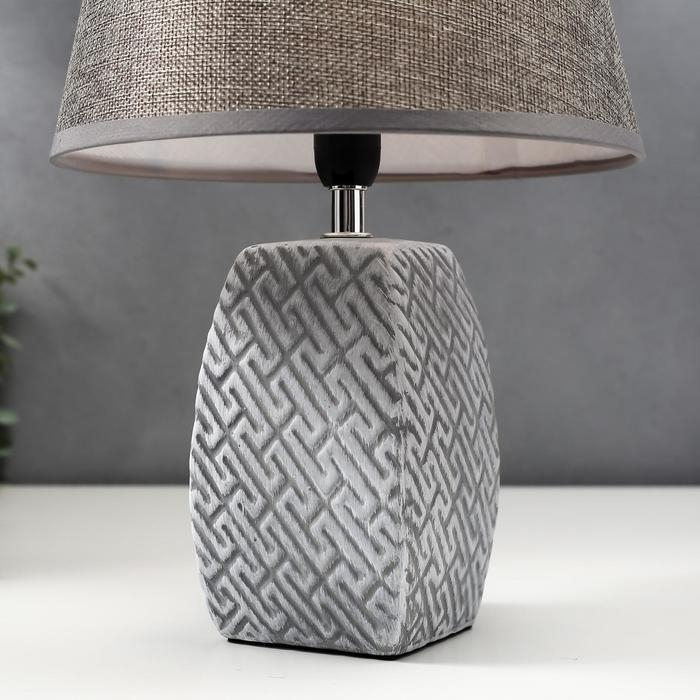 Лампа настольная 16444/1GR E14 40вт серый 22х22х34 см RISALUX