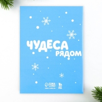 Подарочный набор новогодний, блокнот,наклейки 2 л и магнитные закладки 2 шт &laquo;Сказочный набор&raquo;