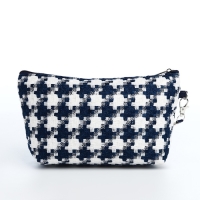 Косметичка на молнии, цвет белый/синий Косметичка на молнии, цвет белый/синий