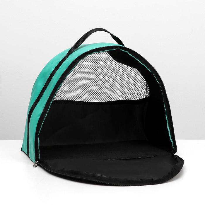 Сумка - переноска для животных, оксфорд, 42 х 22 х 29 см, зелёная Сумка - переноска для животных, оксфорд, 42 х 22 х 29 см, зелёная