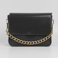 Цепочка для сумки, с карабинами, железная, 22 &times; 16 мм, 30 см, цвет золотой