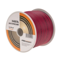 Кабель акустический PROconnect 2 х 1,00 мм&sup2;, красно-черный, 100 м