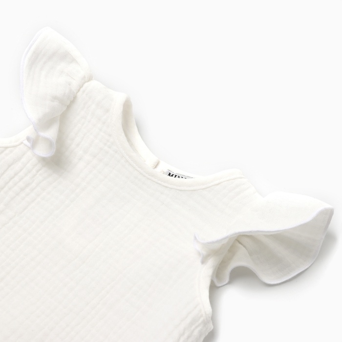 Комбинезон (Песочник) детский MINAKU, цвет белый, рост 86-92 см