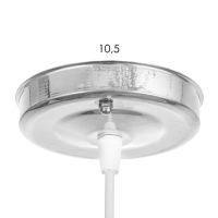 Люстра Кронис Подвес BayerLux цвет хром 1х40Вт цоколь E27