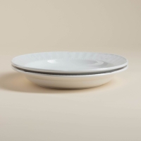 Набор фарфоровых тарелок SL Home &laquo;Винтаж фрэнч&raquo;, d=22,5 см, цвет белый