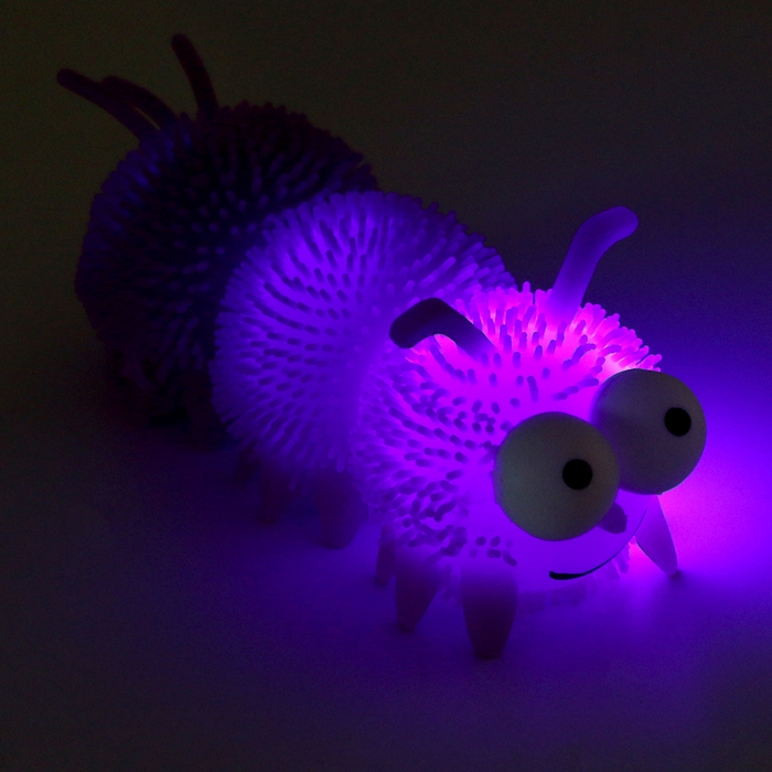 Мяч детский резиновый ёжка световой «Гусеница», цвета МИКС , в шоубоксе Мяч детский резиновый ёжка световой «Гусеница», цвета МИКС , в шоубоксе