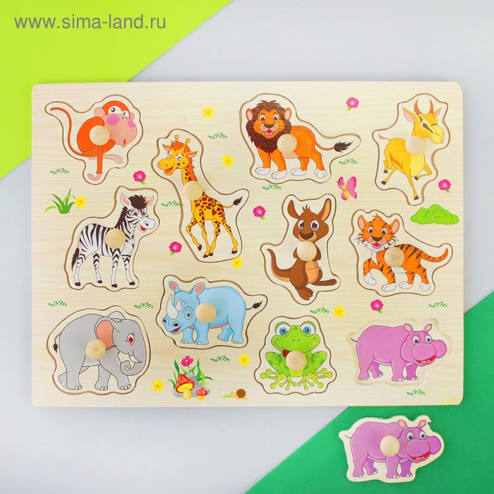 Рамка-вкладыш &laquo;Веселые зверята&raquo;