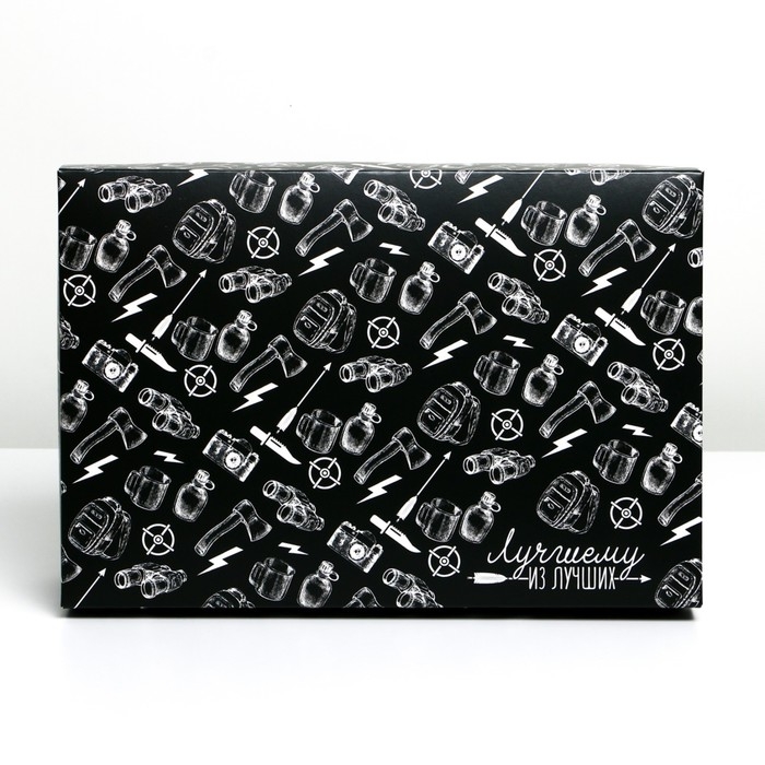 Коробка подарочная складная, упаковка, &laquo;Лучшему мужчине&raquo;, 30 х 20 х 9 см