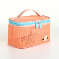 Косметичка на молнии, цвет оранжевый Косметичка на молнии, цвет оранжевый