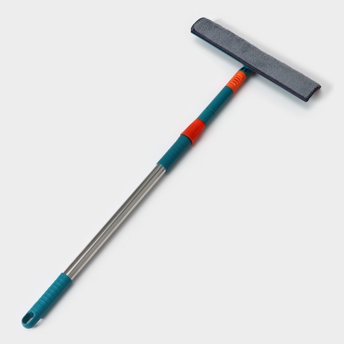 Щётка для окон Raccoon, телескопическая ручка 68(102) см, насадка из микрофибры 28&times;7 см, цвет МИКС