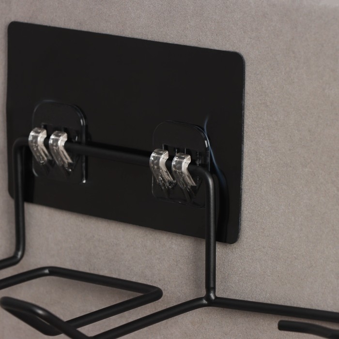 Держатель для фена Доляна, на липучке, 19&times;8&times;10 см