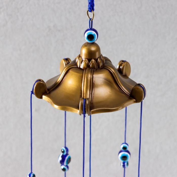Музыка ветра металл "От сглаза" 6 колокольчиков 45х7,5х7,5 см