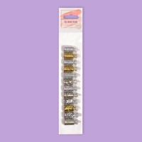 Блёстки для декора ногтей &laquo;Звездопад&raquo;, 12 бутылочек, мелкие/средние/крупные, разноцветные