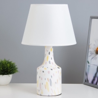 Настольная лампа "Изель" E14 40Вт белый 22,5х22,5х37 см RISALUX