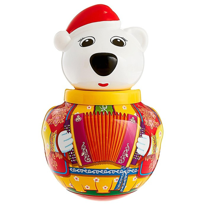 Неваляшка малая Белый медведь &laquo;Тёма&raquo;, МИКС