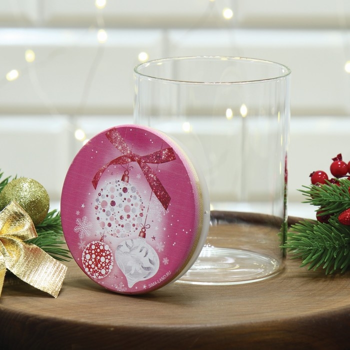 Новый год. Банка для хранения &laquo;Розовая сказка&raquo;, 450 мл