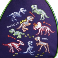 Рюкзак детский для мальчика «Динозаврики», 23 х 5 см см, отдел на молнии, цвет синий Рюкзак детский для мальчика «Динозаврики», 23 х 5 см см, отдел на молнии, цвет синий