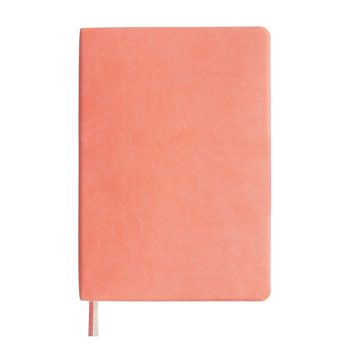 Ежедневник датированный 2024 A5 176 листов, deVENTE.Nobile, мягкая обложка из искусственной кожи, ляссе, кремовый блок 70 г/м2, коралловый