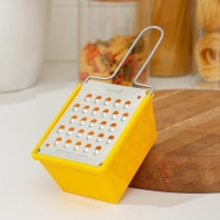 Тёрка плоская с контейнером &laquo;Овощная&raquo;, цвет МИКС