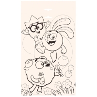 Игра развивающая на липучках "Изучаем кто где живет", Смешарики