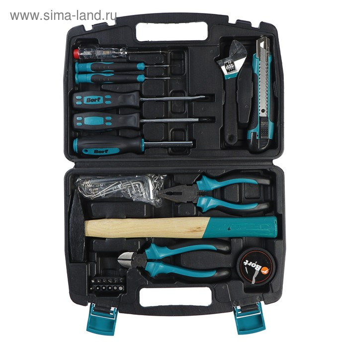 Набор ручного инструмента Bort BTK-32, сталь CrV, 32 предмета в чемодане Набор ручного инструмента Bort BTK-32, сталь CrV, 32 предмета в чемодане