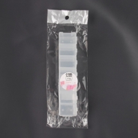 Органайзеры для хранения мелочей, с подвесами, скрепляются, 2 шт, по 7 отделений, 15,2 &times; 3,2 &times; 1,8 см