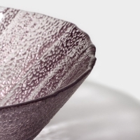 Салатник стеклянный &laquo;Драхна&raquo;, d=15 см, цвет бордовый