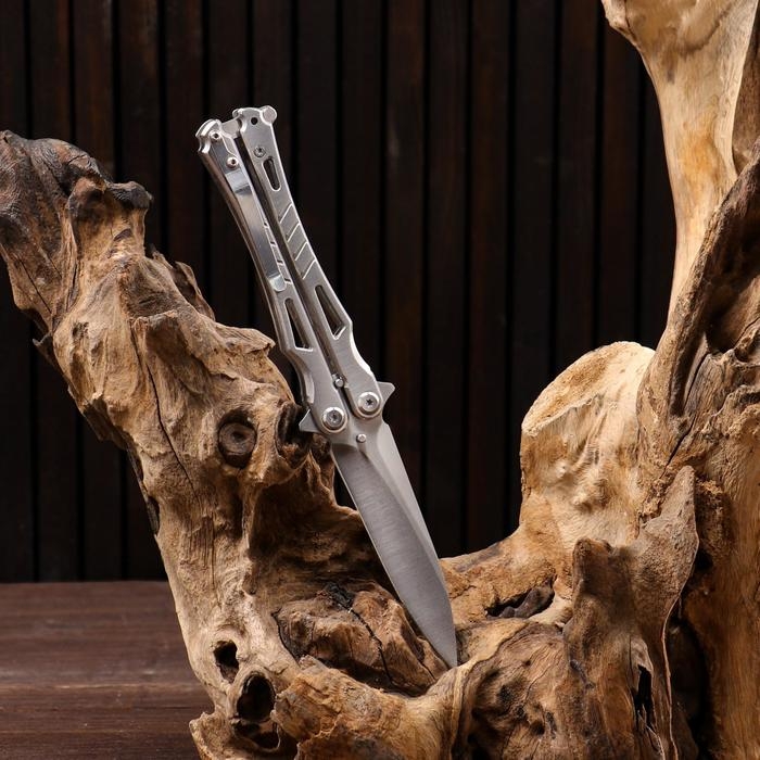 Нож-бабочка "Шершень" сталь - 420, рукоять - сталь, 21 см