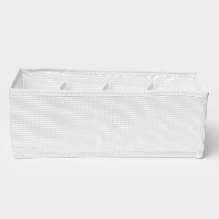 Органайзер для хранения белья LaDо́m, 8 ячеек, 28×16×10 см, цвет белый Органайзер для хранения белья LaDо́m, 8 ячеек, 28×16×10 см, цвет белый