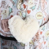 Брелок для ключей пушистик, детский, сердечко &laquo;Ты моя радость&raquo;, 9 х 10 см