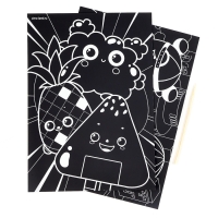 Гравюра детская &laquo;Веселье&raquo; с цветным эффектом, набор 2 шт, А6