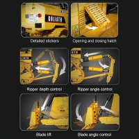 Конструктор радиоуправляемый «Строительный бульдозер», 2826 деталей, масштаб 1:17 Конструктор радиоуправляемый «Строительный бульдозер», 2826 деталей, масштаб 1:17