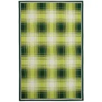 Плед Duotone, зеленый с белым