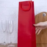 Пакет под бутылку Vindemia, красный