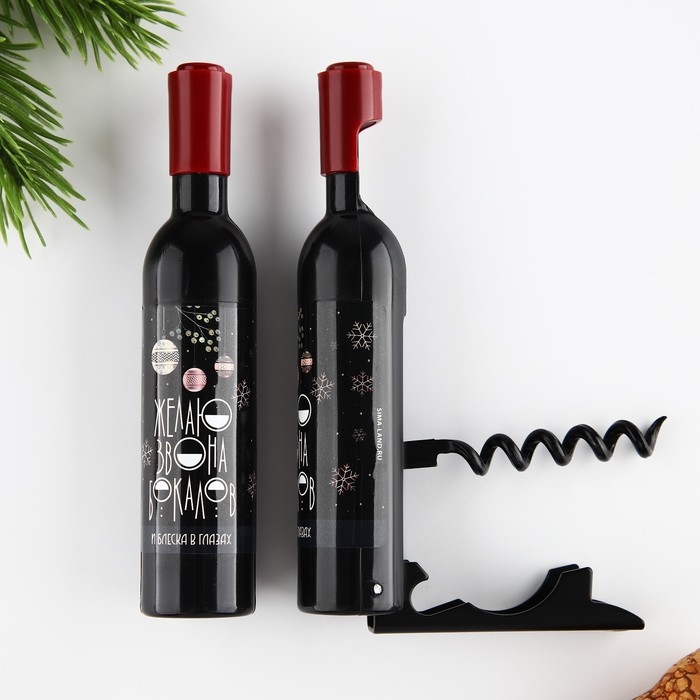 Магнит-открывашка новогодний &laquo;Блеска в глазах&raquo; на Новый год на Новый год, 2,5 х 11,8 х 2,5 см