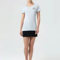 Футболка женская &laquo;Женщина хорошеет&raquo;, голубая, размер L