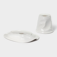 Кофейная пара фарфоровая Magistro «Бланш», 2 предмета: чашка 80 мл, блюдце 13×10,5 см Кофейная пара фарфоровая Magistro «Бланш», 2 предмета: чашка 80 мл, блюдце 13×10,5 см