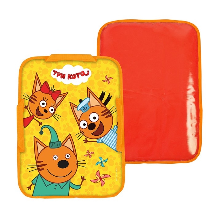 Ледянка мягкая &laquo;Три кота&raquo;, жёлтый, 40&times;54 см