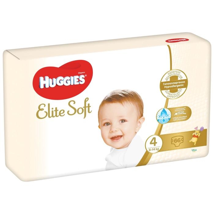 Подгузники Mega Elite Soft 4, 8-14кг, 66 шт