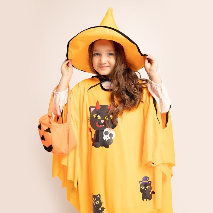 Карнавальный набор &laquo;Сладость или гадость?&raquo;, цвет оранжевый