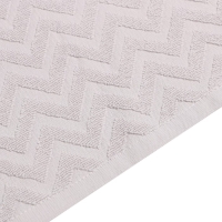 Полотенце махровое LoveLife Zig-Zag, 70х130 см, цвет пыльно-лавандовый, 100% хл, 450 гр/м2