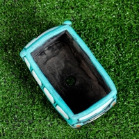 Горшок "Автобус Бон" зеленый, 14х8х7см