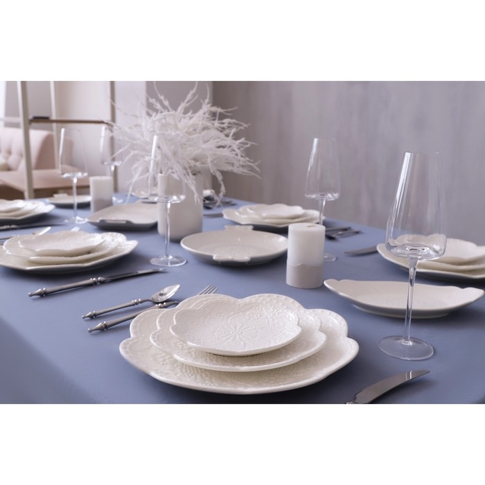 Блюдо керамическое &laquo;Сьюзен&raquo;, 23&times;18 см, цвет белый