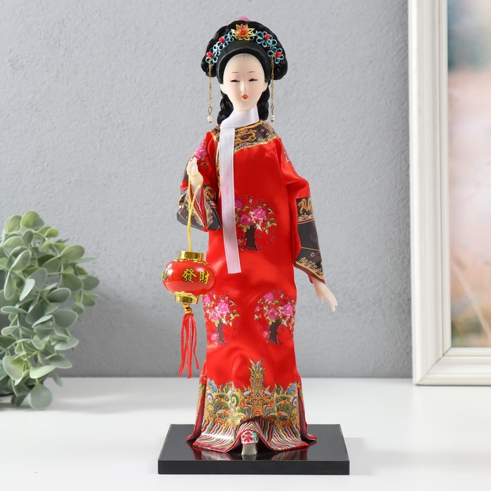 Кукла коллекционная "Китаянка в национальном платье "МИКС 28х12,5х12,5 см