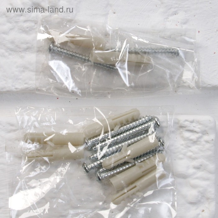 Набор настенных полок "Лыжи" белые, 60*15см, толщина 3см