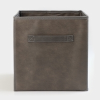 Короб для хранения, 28&times;28&times;28 см, набор 3 шт, цвет серый