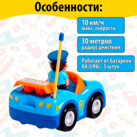 Машина радиоуправляемая &laquo;Полиция&raquo;, работает от батареек, МИКС