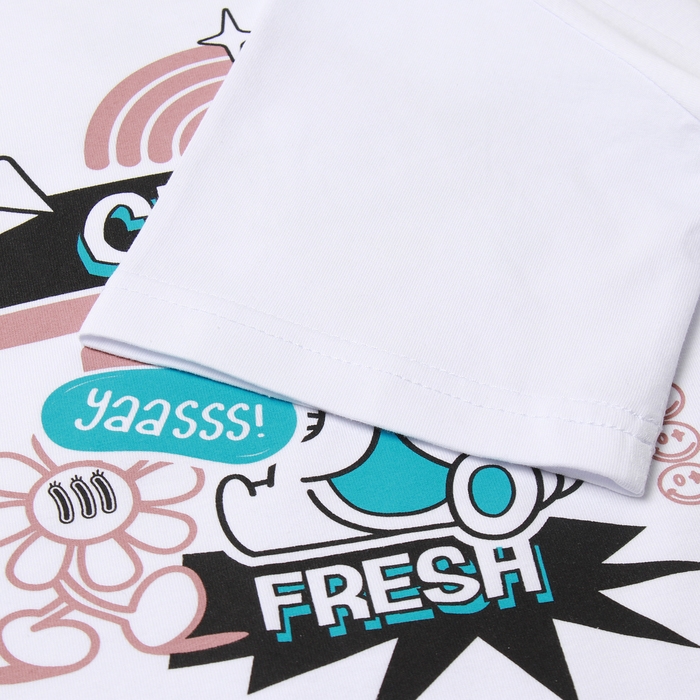 Футболка детская MINAKU, цвет белый, рост 140 см Футболка детская MINAKU, цвет белый, рост 140 см