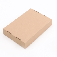 Коробка складная, крышка-дно, бурая, 35 х 25 х 7 см